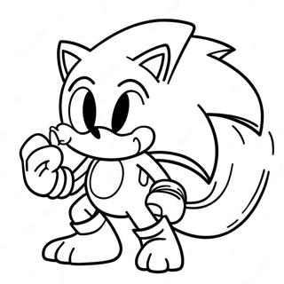 Sonic Werehog I Aksjon Fargeleggingsark 17866-14979