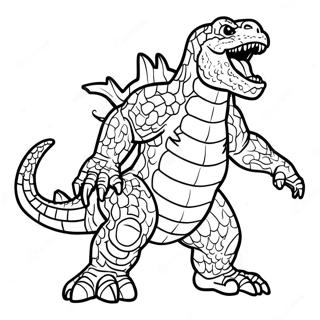 Godzilla Minus En Fargeleggingsark 18015-15095