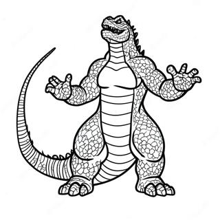 Godzilla Minus En Fargeleggingsark 18015-15096