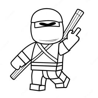 Roblox Ninja I Aksjon Fargeleggingsark 18536-15521