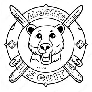 Cub Scout Logo Fargeleggingsark 18978-15872