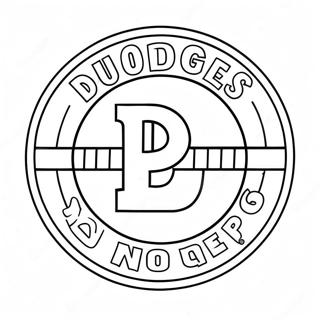 Dodgers Logo Fargeleggingsark 19098-15967