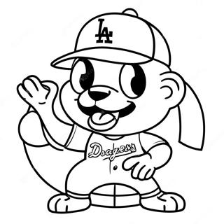 Dodgers Maskot Fargeleggingsark 19099-15970