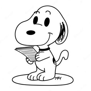 Snoopy Fargeleggingsark 19158-16015