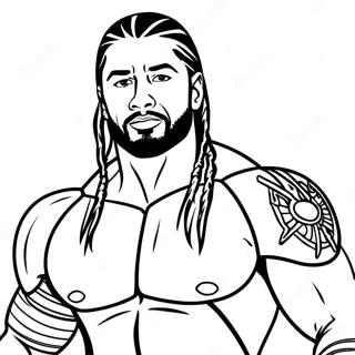 Roman Reigns Wwe Fargeleggingsark 19228-16072