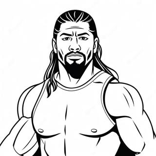 Roman Reigns I Aksjon Fargeleggingsark 19229-16075