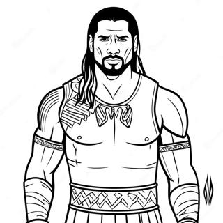 Roman Reigns I Aksjon Fargeleggingsark 19229-16076