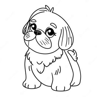 Shih Tzu Valp Fargeleggingsark 19318-16143