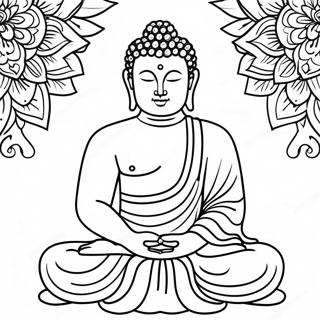 Mediterende Buddha Fargeleggingsark 19509-18260