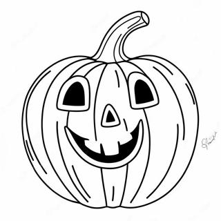 Smilende Jack Olantern Fargeleggingsark 19549-18289