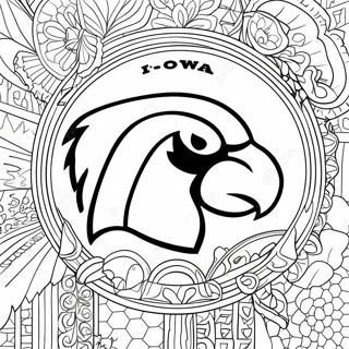 Iowa Hawkeyes Logo Fargeleggingsark 19708-18415