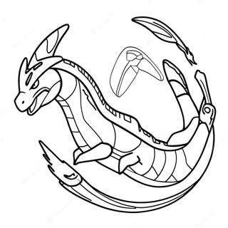 Mega Rayquaza I Flukt Fargeleggingsark 19789-18483