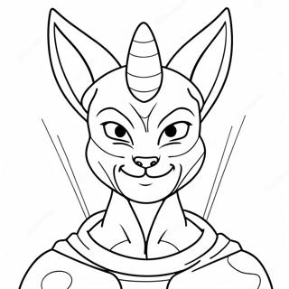 Beerus Fargeleggingsark