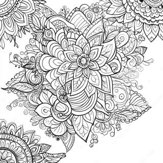 Fargeleggingsark Av Henna Mandala 20069-18696