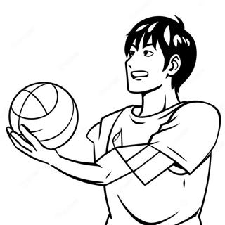 Kageyama Tobio Serverer Ball Fargeleggingsark 20662-19153