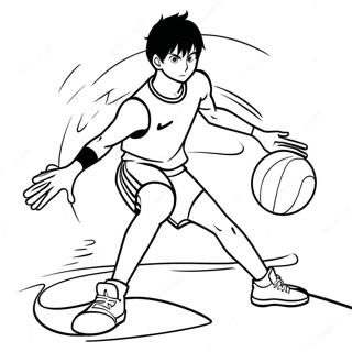 Kageyama Tobio Serverer Ball Fargeleggingsark 20662-19154