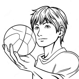 Kageyama Tobio Serverer Ball Fargeleggingsark 20662-19155