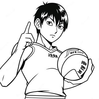 Kageyama Tobio Serverer Ball Fargeleggingsark 20662-19156