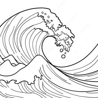 Kjempe Tsunami Bolge Fargeleggingsark 21033-19442