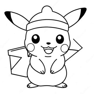 Pikachu I Nisselue Fargeleggingsark 21053-19457