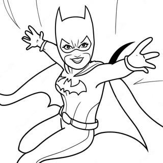 Batgirl I Aksjon Fargeleggingsark 21083-19479