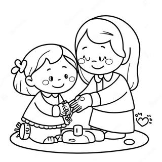 Hjertevarmende Vennlighetsaktiviteter Fargeleggingsark 21473-19936