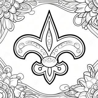 New Orleans Saints Logo Fargeleggingsark 21832-20218