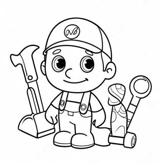 Handy Manny Med Verktoy Fargeleggingsark 22804-20982