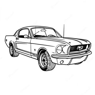 Ford Mustang Racingbil Fargeleggingsark 22874-21039