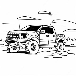 Ford Raptor Off Road Fargeleggingsark 23003-21139