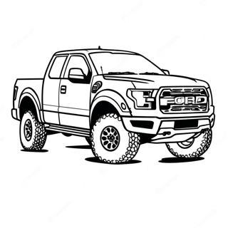 Ford Raptor I Aksjon Fargeleggingsark 23004-21144