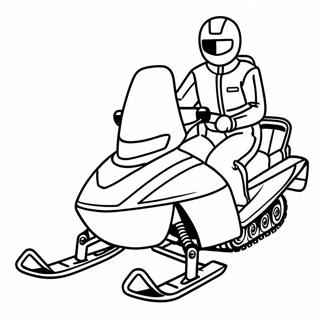 Snoscooter Fargeleggingsark 23203-21300