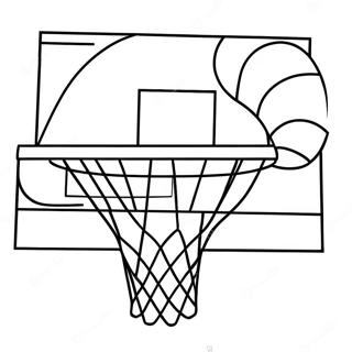 Basketballkurv Fargeleggingsark 23333-21403