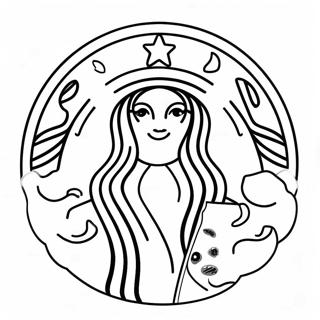 Sot Starbucks Kaffe Kopp Fargeleggingsark 23494-21535