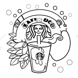 Sot Starbucks Kaffe Kopp Fargeleggingsark 23494-21708