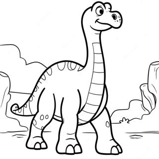 Brontosaurus Fargeleggingsark