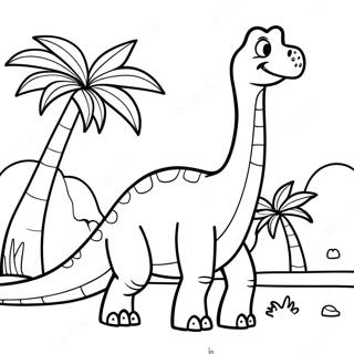 Brontosaurus Fargeleggingsark 23633-21642