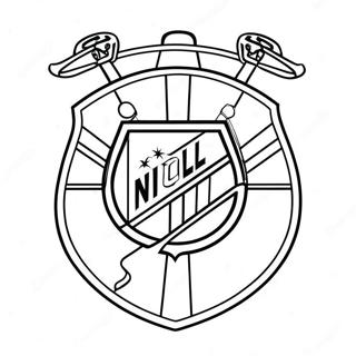 Nhl Logo Fargeleggingsark 23683-21854