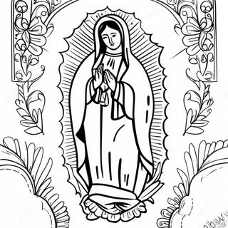 Var Frue Av Guadalupe Fargeleggingsark 24023-22128