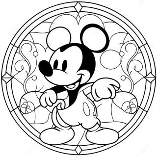 Mickey Mouse Glassmaleri Fargeleggingsark 24545-22538