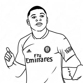 Mbappe Fargeleggingsark