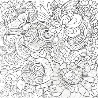 Sjarmerende Heklemonstre Fargeleggingsark 25436 23432