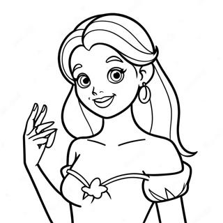 Tatovert Disney Prinsesse Fargeleggingsark 25585-23358