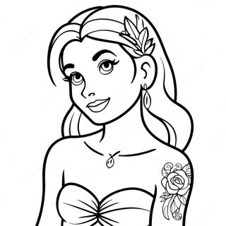 Tatovert Disney Prinsesse Fargeleggingsark 25585-23545