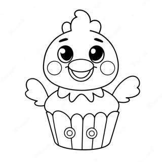 Sot Toy Chica Med Cupcake Fargeleggingsark 25677-23616