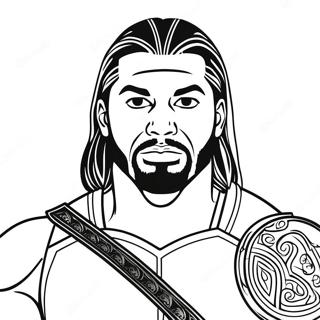 Roman Reigns I Aksjon Fargeleggingsark 25977-23856