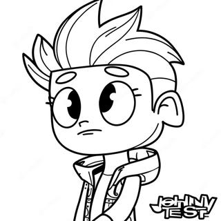 Johnny Test Fargeleggingsark