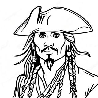 Jack Sparrow Eventyrlig Fargeleggingsark 26603-24342