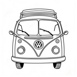 60 Talls Retro Volkswagen Buss Fargeleggingsark 27123-24759