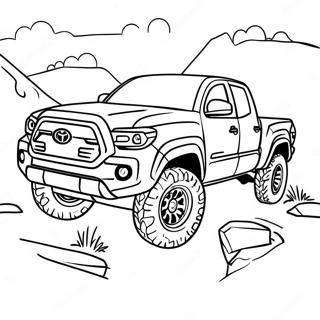 Klassisk Toyota Tacoma Off Road Fargeleggingsark 27334-24919